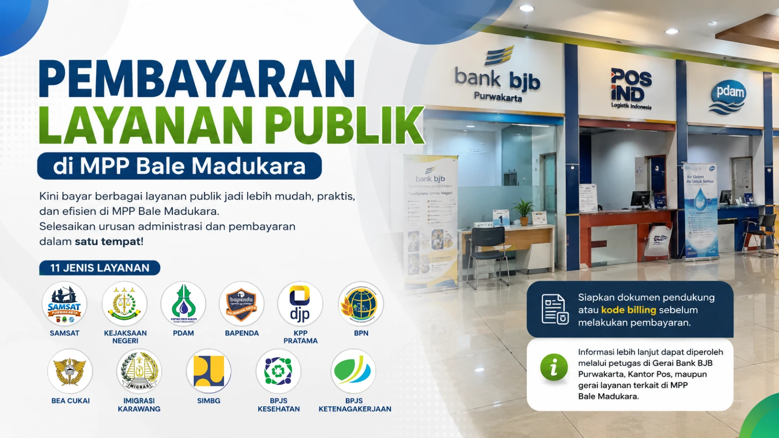 Selesaikan Berbagai Pembayaran Layanan Publik di MPP Bale Madukara